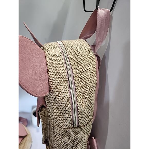 Disney Pink Mini Backpack Minnie Mouse "Pastels & Petals" Bioworld Lightweight0 - Picture 5 of 11